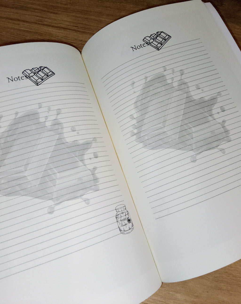 Cahier de note chocolat
